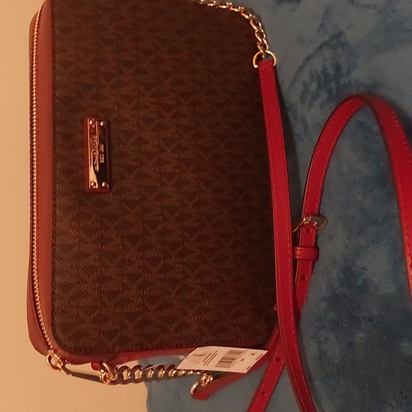 Michael Kors Bags Nwt Michael Kors Signature Purse Crossbody With Chainleather Long Strap